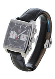 Tag Heuer Monaco Automatic Chronograph Black Dial Black Leather Strap Watch for Men - CBL2113.FC6177 Buy Now By Tag Heuer