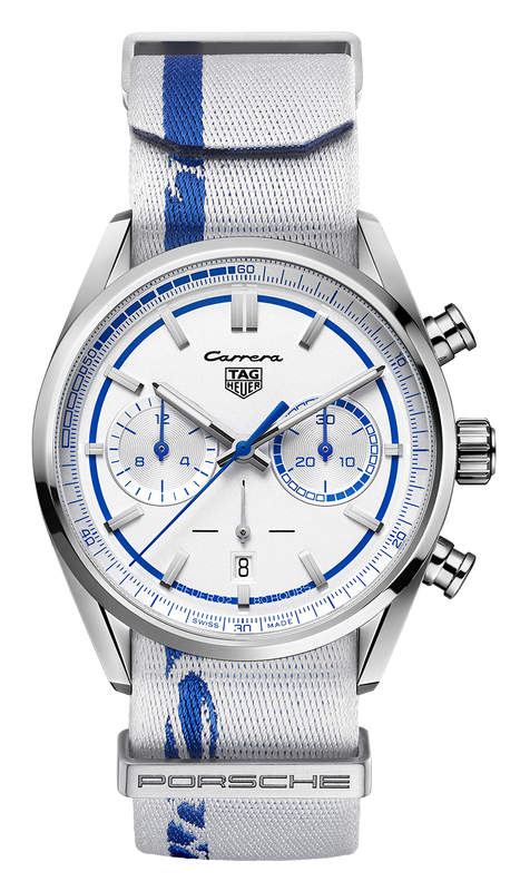 Tag Heuer Carrera Porsche RS 2.7 Automatic Chronograph White Dial White Nylon Strap Watch for Men - CBN2016.EB0275 Buy Now By Tag Heuer