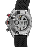 Tag Heuer Carrera Chronograph Black Dial Black Rubber Strap Watch for Men - CBN2A1AA.FT6228 Buy Now By Tag Heuer