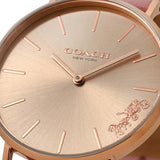 Coach Perry Rose Gold Dial Pink Leather Strap Watch for Women - 14503332-C Buy Now By Coach
