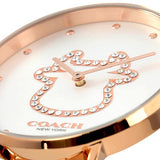 Coach Perry White Dial Rose Gold Steel Strap Watch for Women - 14503708 Buy Now By Coach