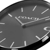 Coach Charles Black Dial Black Leather Strap Watch for Men - 14602434 Buy Now By Coach