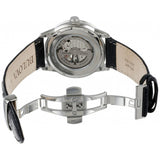 Bulova BVA Classic Automatic Silver Dial Black Leather Strap Watch for Men - 96A135 Buy Now By Bulova