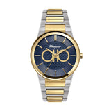 Salvatore Ferragamo Sapphire Bracelet Blue Dial Two Tone Steel Strap Watch For Men - SFHP00821 Buy Now By Salvatore Ferragamo