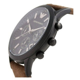 Emporio Armani Chronograph Black Dial Brown Leather Strap Watch For Men - AR11078 Buy Now By Emporio Armani