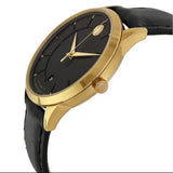 Movado 1881 Automatic Black Dial Black Leather Strap Watch For Men - 606875 Buy Now By Movado