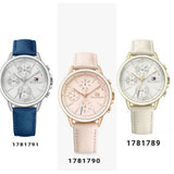 Tommy Hilfiger Carly Silver Dial Cream Leather Strap Watch for Women - 1781790 Buy Now By Tommy Hilfiger