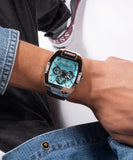 Guess Phoenix Multi Function Aqua Blue Dial Silver Steel Strap Watch for Men - GW0456G4 Buy Now By Guess