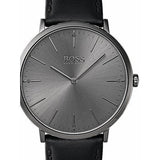 Hugo Boss Modern Grey Dial Black Leather Strap Watch for Men - 1513540 Buy Now By Hugo Boss