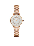 Emporio Armani Gianni T Bar Mother of Pearl Rose Gold Stainless Steel Strap Watch For Women - AR1909 Buy Now By Emporio Armani