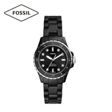 Fossil FB-01 Three-Hand Black Dial Black Ceramic Strap Watch for Women - CE1108 Buy Now By Fossil