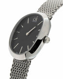 Calvin Klein Incentive Black Dial Silver Mesh Bracelet Watch for Women - K3P23121 Buy Now By Calvin Klein