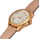 Fossil Cecile White Dial Beige Leather Strap Watch for Women - AM4532 Buy Now By Fossil