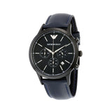 Emporio Armani Renato Chronograph Quartz Blue Dial Blue Leather Strap Watch For Men - AR2481 Buy Now By Emporio Armani