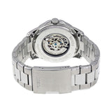 Fossil Grant Skeleton Black Dial Silver Steel Strap Watch for Men - ME3055 Buy Now By Fossil