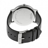 Movado Sapphire Silver Dial Black Leather Strap Watch for Men - 606694 Buy Now By Movado