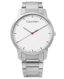 Calvin Klein City Quartz White Dial Silver Steel Strap Watch for Men - K2G2G1Z6 Buy Now By Calvin Klein