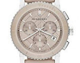 Burberry The City Chronograph Rose Gold Dial Beige Leather Strap Watch For Women - BU9702 Buy Now By Burberry