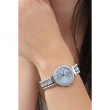 Guess Gala Diamonds Silver Dial Silver Steel Strap Watch for Women - GW0401L1 Buy Now By Guess