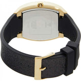 Guess Raven Diamonds Champagne Dial Black Rubber Strap Watch For Women - GW0105L2 Buy Now By Guess
