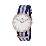Daniel Wellington Classic Trinity White Dial Three Tone Nylon Strap Watch For Women - 0509DW Buy Now By Daniel Wellington