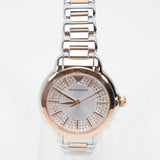 Emporio Armani Mia Three-Hand Analog Crystal Silver Dial Two Tone Steel Strap Watch For Women - AR11643 Buy Now By Emporio Armani