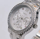 Guess Enchanting Diamonds Silver Dial Silver Steel Strap Watch for Women - W0305L1 Buy Now By Guess