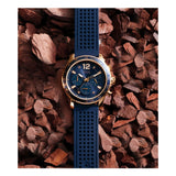 Guess Fleet Blue Dial Blue Rubber Strap Watch for Men - W0971G3 Buy Now By Guess