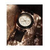 Guess Limelight Quartz White Dial Black Leather Strap Watch For Women - W0775L9 Buy Now By Guess