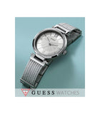 Guess Soho Silver DIal Stainless Steel Mesh Bracelet Watch For Women - W0638L1 Buy Now By Guess