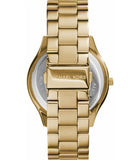 Michael Kors Slim Runway Gold Dial Gold Steel Strap Watch for Women - MK3590 Buy Now By Michael Kors