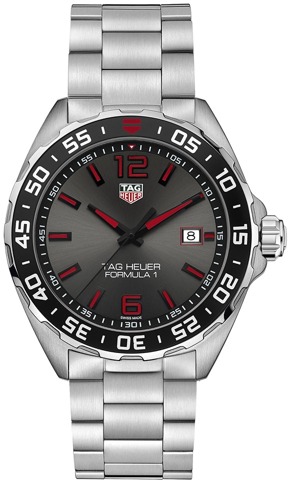 Tag Heuer Formula 1 Quartz Anthracite Dial Silver Steel Strap Watch for Men - WAZ1018.BA0842 Buy Now By Tag Heuer