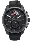 Tommy Hilfiger Decker Black Dial Black Rubber Strap Watch for Men - 1791352 Buy Now By Tommy Hilfiger