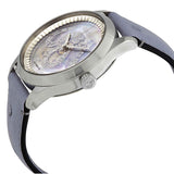 Gucci G Timeless Automatic Mother of Pearl Dial Blue Leather Strap Watch For Women - YA1264113 Buy Now By Gucci