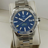 Tag Heuer Aquaracer Calibre 5 Automatic Blue Dial Silver Steel Strap Watch for Men - WAY2012.BA0927 Buy Now By Tag Heuer