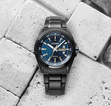 Citizen Eco Drive Blue Dial Black Steel Strap Watch For Men - AW0024-58LB Buy Now By Citizen