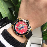 Gucci Dive Quartz Red Dial Black Rubber Strap Watch For Men - YA136325 Buy Now By Gucci