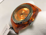 Gucci Sync XXL Quartz Orange Dial Orange Rubber Strap Unisex Watch - YA137108 Buy Now By Gucci