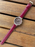 Swarovski Passage Chrono Red Dial Red Leather Strap Watch for Women - 5580345 Buy Now By Swarovski
