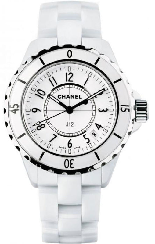 Chanel J12 Ceramic White Dial White Steel Strap Watch for Women - J12 H0968 Buy Now By Chanel