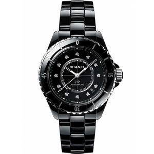 Chanel J12 Quartz Diamonds Black Dial Black Steel Strap Watch for Women - J12 H5701 Buy Now By Chanel