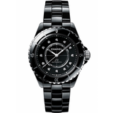 Chanel J12 Quartz Diamonds Black Dial Black Steel Strap Watch for Women - J12 H5701 Buy Now By Chanel
