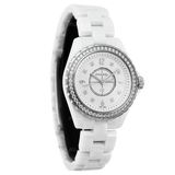 Chanel J12 Quartz Diamonds White Dial White Steel Strap Watch for Women - J12 H3110 Buy Now By Chanel