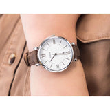 Fossil Jacqueline White Dial Brown Leather Strap Watch for Women - ES3708 Buy Now By Fossil