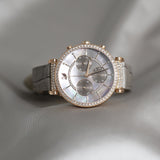 Swarovski Passage Chrono Grey Dial Grey Leather Strap Watch for Women - 5580348 Buy Now By Swarovski