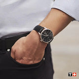 Tissot Chemin Des Tourelles Powermatic 80 Black Dial Black Leather Strap Watch For Men - T099.407.16.058.00 Buy Now By Tissot