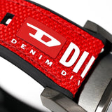 Diesel Mr Daddy 2.0 Chronograph Grey Dial Red Rubber Strap Watch For Men - DZ7423 Buy Now By Diesel