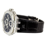 Maurice Lacroix Aikon Chronograph Black Dial Black Leather Strap Watch for Men - AI1018-SS001-330-1 Buy Now By Maurice Lacroix