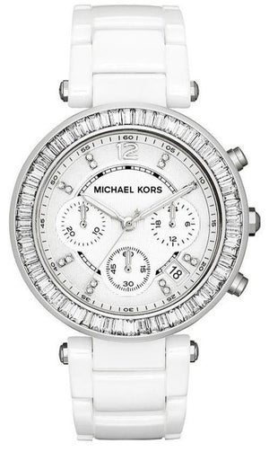 Michael Kors Parker White Dial White Leather Strap Watch for Women - MK5848 Buy Now By Michael Kors