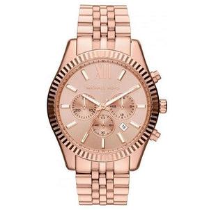 Michael Kors Lexington Rose Gold Dial Rose Gold Steel Strap Watch for Men - MK8319 Buy Now By Michael Kors